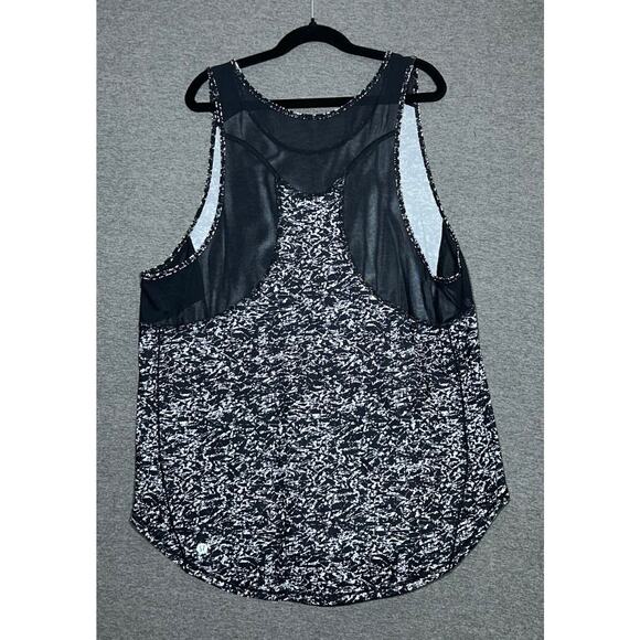 Lululemon | Women's Yoga Black Splatter Sculpt Sleeveless Mesh Tank | Medium - Picture 2 of 8